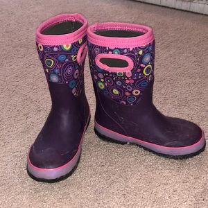 Girls bogs rain and snow boots size 13